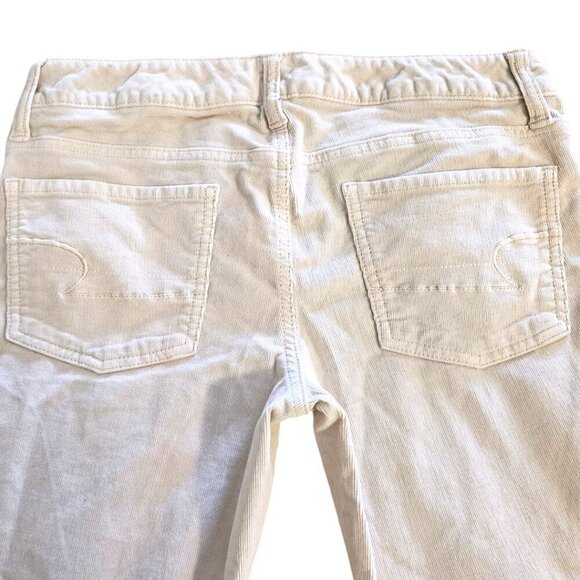 WM AE Low Rise Stretch Corduroy Jeggings  6R Preppy Neutral Scandi Clean Girl - Picture 4 of 9
